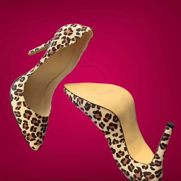 New Leopard Print High Heel Pointed Toe Shoes - Picture 9 of 13